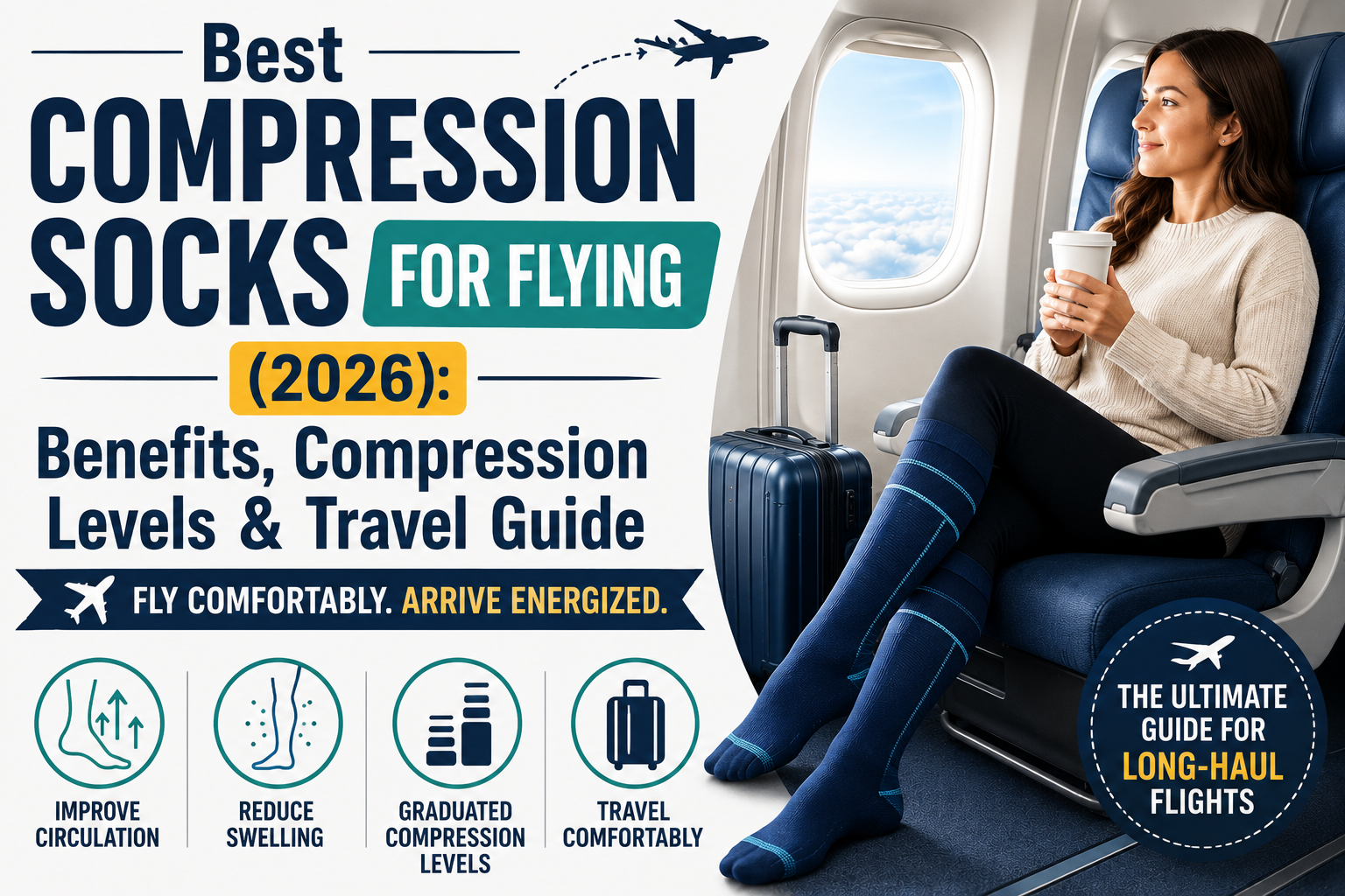 Best Compression Socks for Flying (2026) Benefits, Compression Levels & Travel Guide