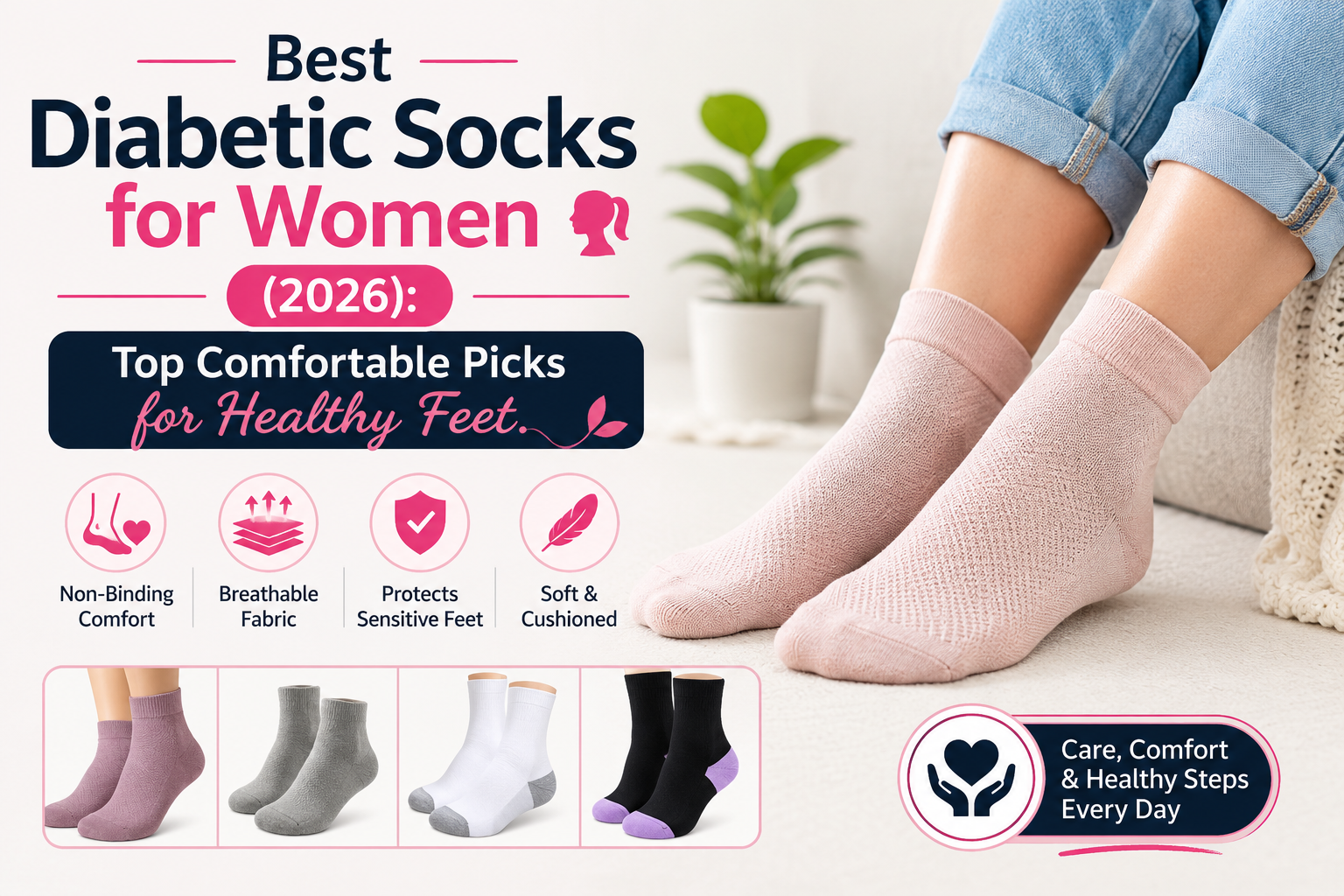 Best Diabetic Socks for Women (2026) Top Comfortable Picks for Healthy Feet