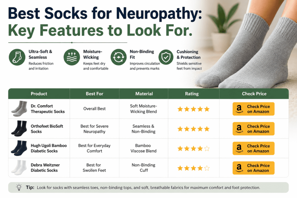 Best Socks for Neuropathy Key Features to Look For