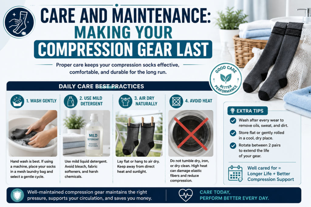 Care and Maintenance Making Your Compression Gear Last