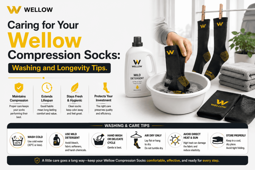 Caring for Your Wellow Compression Socks Washing and Longevity Tips