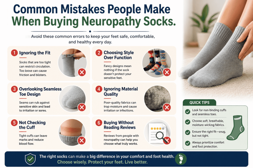 Common Mistakes People Make When Buying Neuropathy Socks