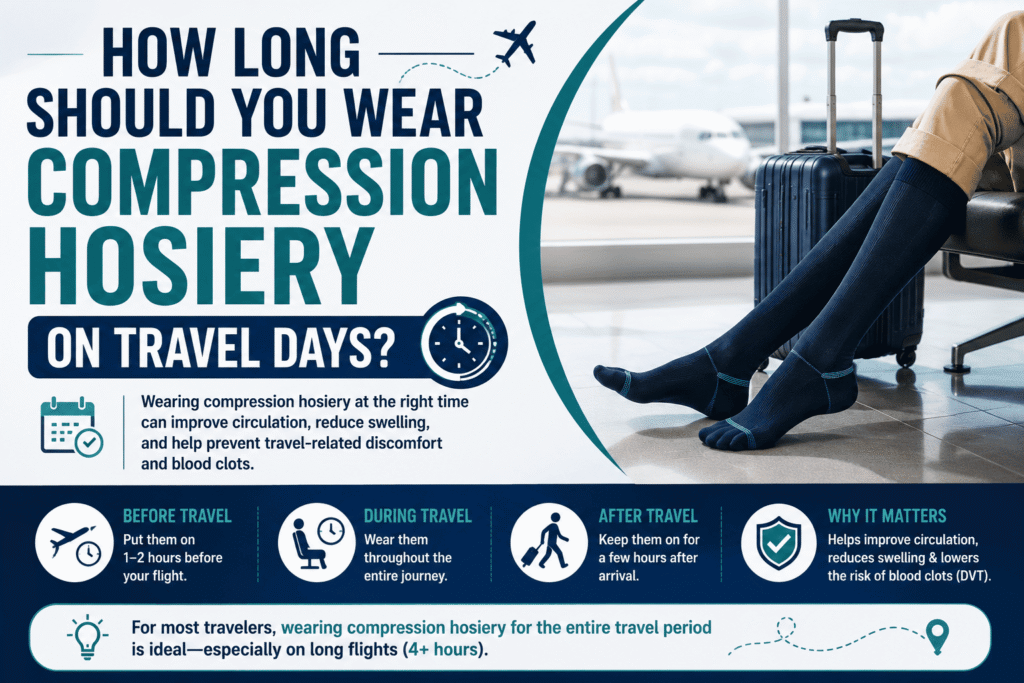 How Long Should You Wear Compression Hosiery on Travel Days