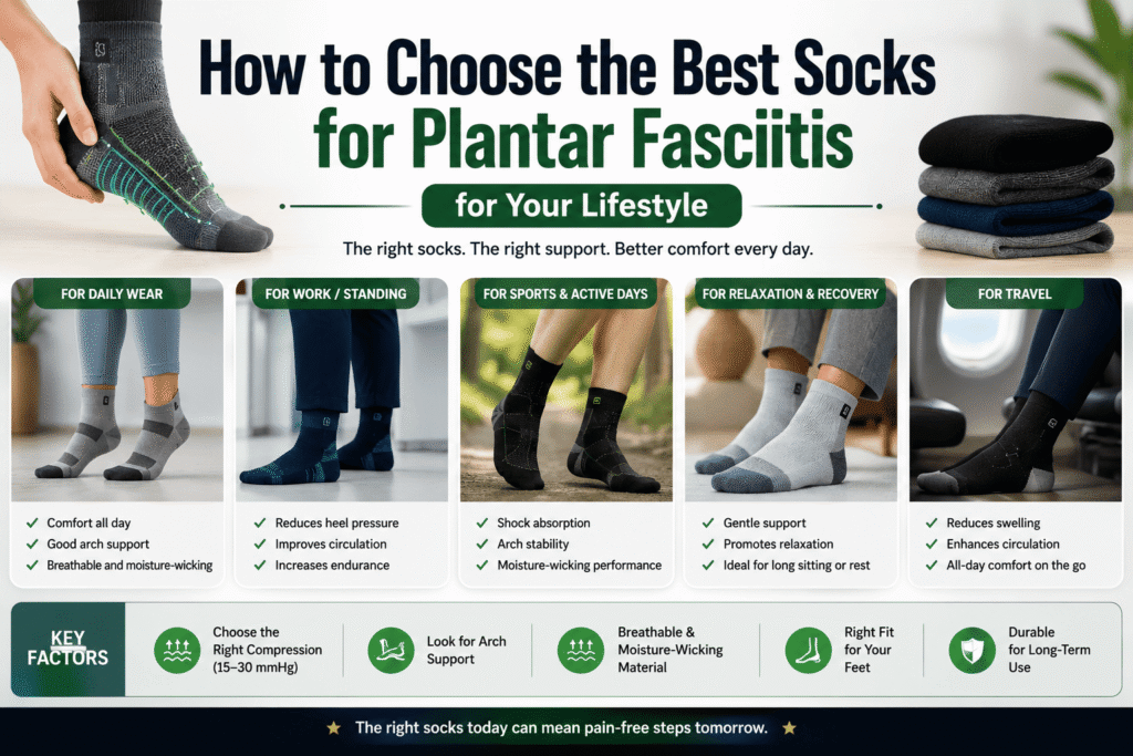 How to Choose the Best Socks for Plantar Fasciitis for Your Lifestyle
