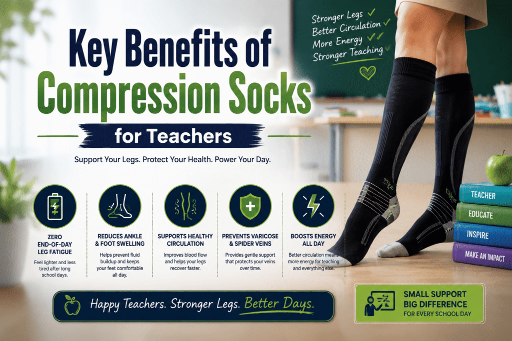 Key Benefits of Compression Socks for Teachers