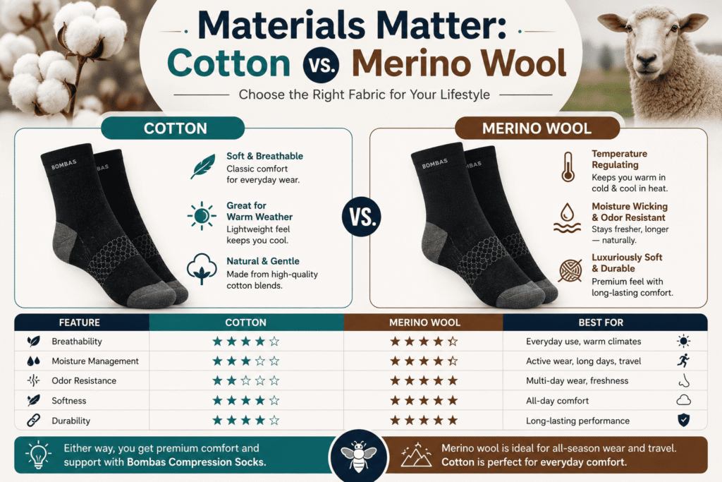 Materials Matter Cotton vs. Merino Wool