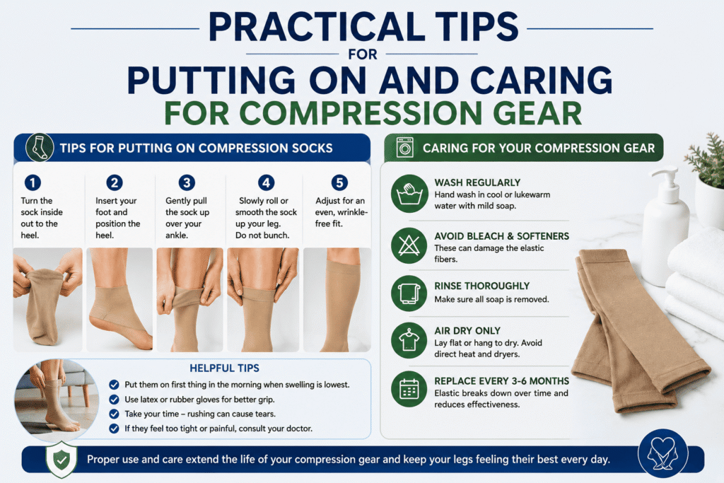 Practical Tips for Putting On and Caring for Compression Gear