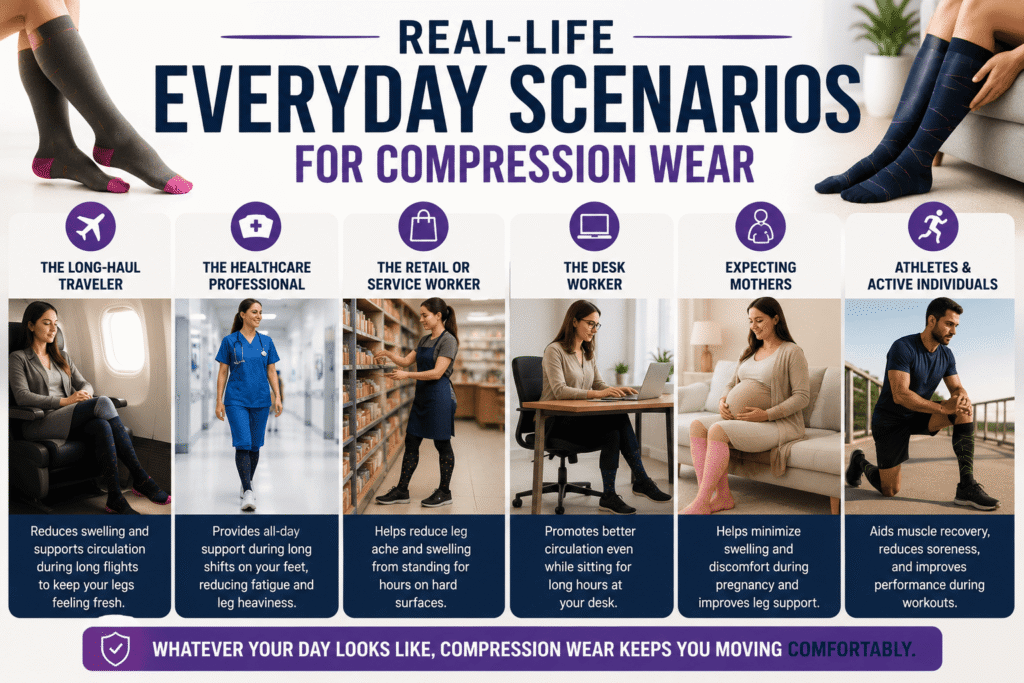 Real-Life Everyday Scenarios for Compression Wear