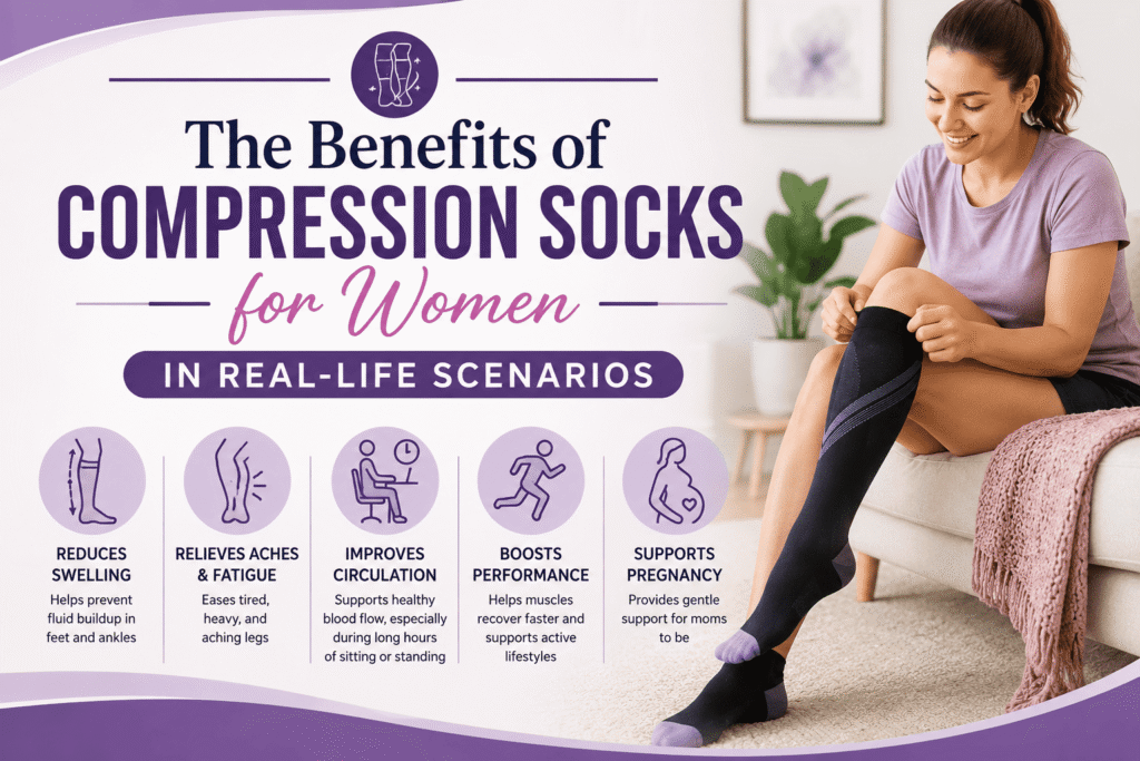 The Benefits of Compression Socks for Women in Real-Life Scenarios