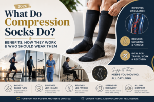 What Do Compression Socks Do (2026) Benefits, How They Work & Who Should Wear Them