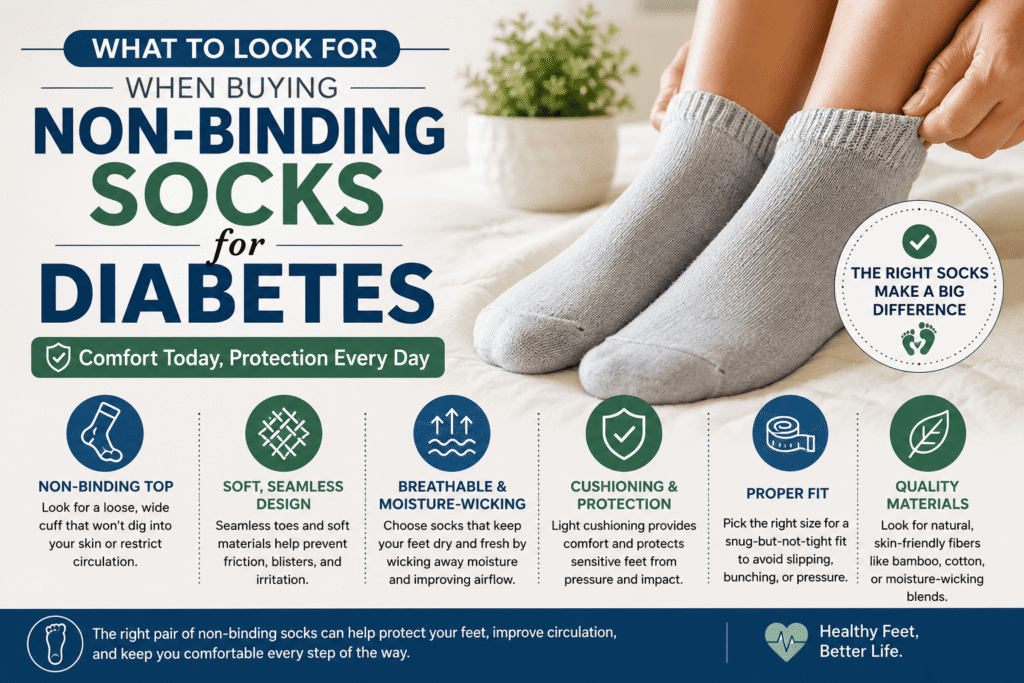 What to Look for When Buying Non-Binding Socks for Diabetes