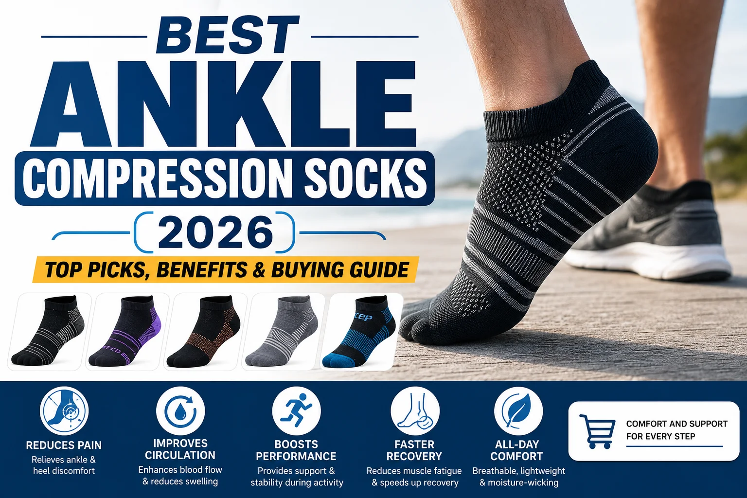 Best Ankle Compression Socks (2026) Top Picks, Benefits & Buying Guide