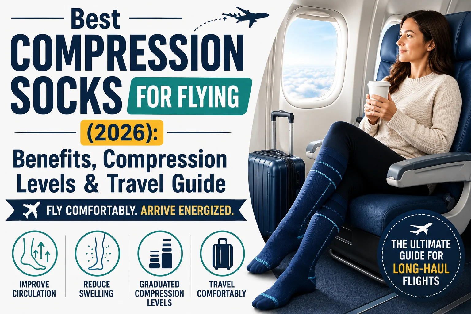Best Compression Socks for Flying (2026) Benefits, Compression Levels & Travel Guide