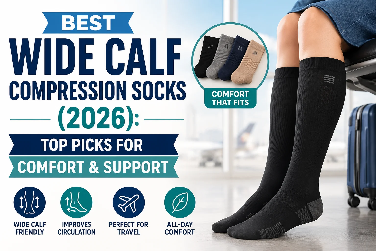 Best Wide Calf Compression Socks (2026) Top Picks for Comfort & Support