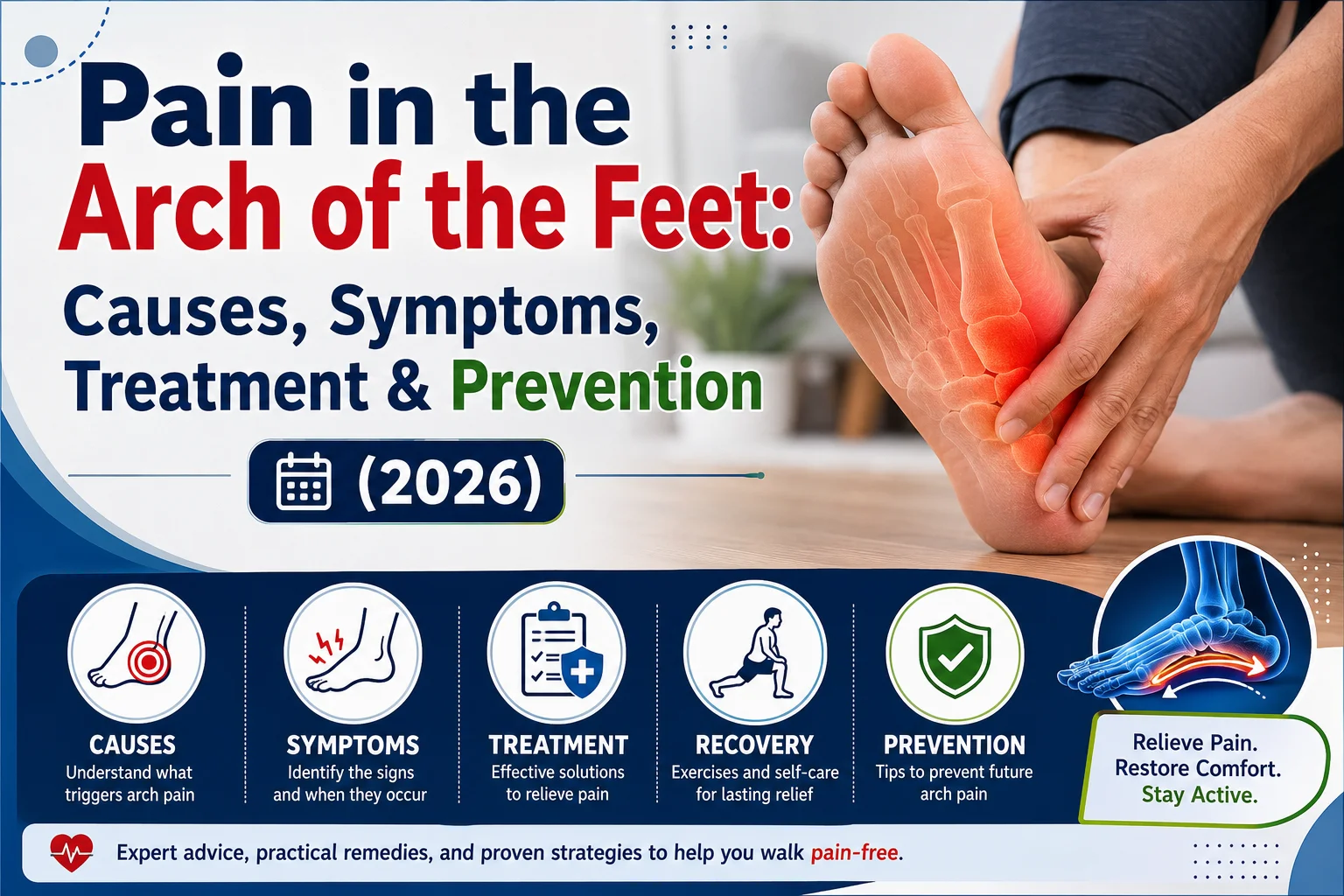 Pain in the Arch of the Feet Causes, Symptoms, Treatment & Prevention (2026)