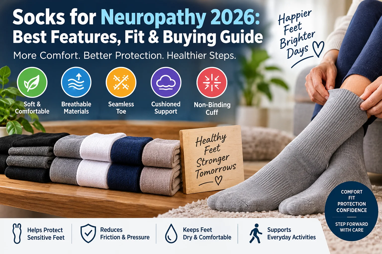 Socks for Neuropathy 2026: Best Features, Fit & Buying Guide
